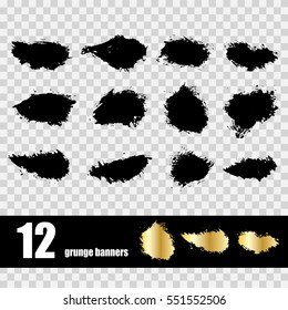 vector template set of grunge banners abstract  backgrounds for promotion 