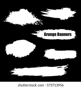 vector template set of grunge banners abstract  backgrounds for promotion