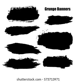 vector template set of grunge banners abstract  backgrounds for promotion