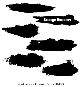 vector template set of grunge banners abstract  backgrounds for promotion