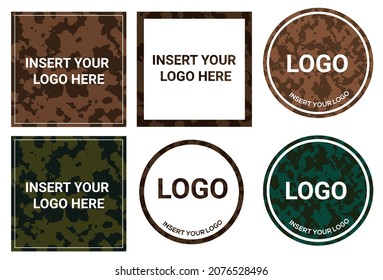 Vector Template Set: Insert Your Logo Here