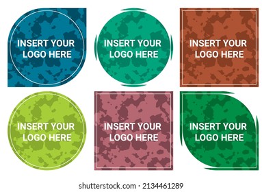 Vector Template Set: Insert Your Logo Here	