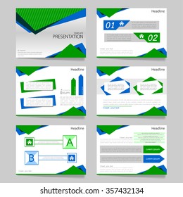 Vector template set for presentation,slides,layout,charts and brochure flyer design.