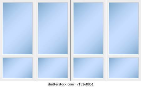 Vector template of shop-window