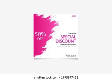 Vector Template Social Media Banner