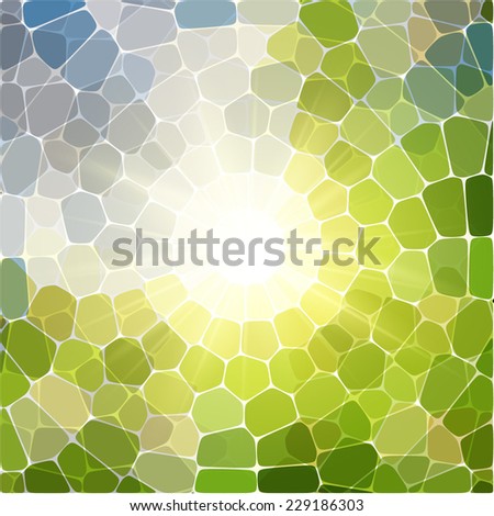 Vector template spiral, geometric flower. Abstract template, bright flowers backdrop