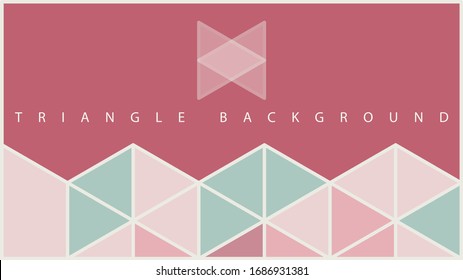 Vector template square cards made of triangles. Bright color.