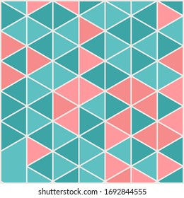 Vector template square cards made of triangles. Bright color.