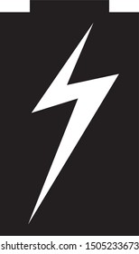 Vector template symbol for charging the battery or handphone battery charger