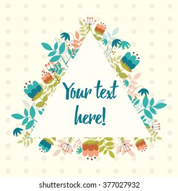 vector template for text. spring composition