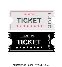 Vector template for a ticket. Create a paper ticket to a movie, theatre, circus etc. Retro ticket.