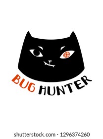 Vector template for t-shirt for Quality Assurance and test engineers