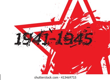 Vector template for Victory Day 9 May print design, greeting cards, posters, postcards, documental movies and other