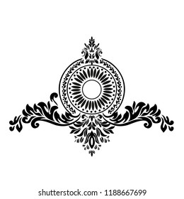 Vector template Vintage baroque frame .For decor and postcards 10 EPS