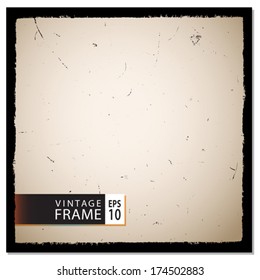 Vector template for a vintage photo frame