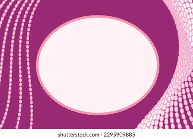 vector template violet and white frame with place for your text. greeting card for birthday, marriage, mother's day, wedding, pastel vintage theme. decorative invitation design background, wave, dots