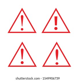 Vector template for warning signs or alerts