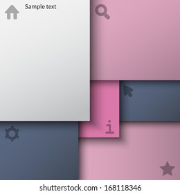 Vector template for web design .