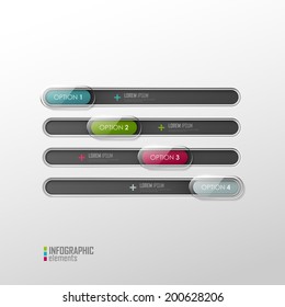 Vector template for web design or infographic 
