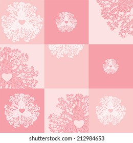 Vector template of wedding invitation cards with floral elements. You can design invitation cards, notebook cover, fabric and so on. Love theme design.