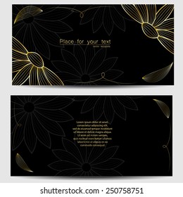 Vector template for wedding invitation, thank you card, save the date cards