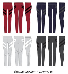 Vektorvorlage für Leggings für Frauen