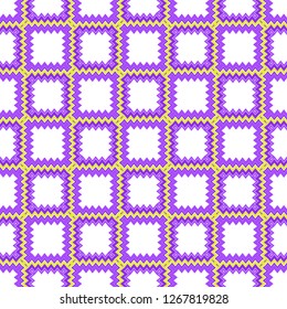 vector template with zigzag lines. Creative illustration. Design for your business, scrapbooking. Purple color.