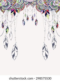 Vector templates in boho style. Can be used as invitations, greeting cards, graphic designs, greeting banner.
