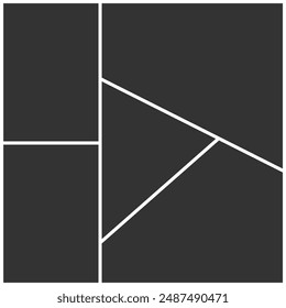 Vector templates collage travel photo