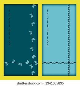  vector templates for invitation cards
