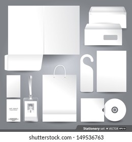 Vector templates set of corporate identity for your design.