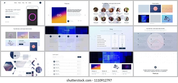 Vector templates for website design, minimal presentations, portfolio with abstract colorful infographics, minimalistic futuristic backgrounds. UI, UX, GUI. Design of header dashboard and other forms