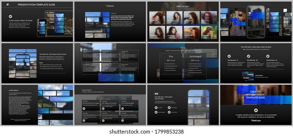 Vector templates for website design, presentations, portfolio. Templates for presentation slides, flyer, leaflet, brochure cover, report. Modern corporate business identity style for any purposes.