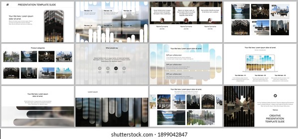 Vector templates for website design, presentations, portfolio. Templates for presentation slides, flyer, leaflet, brochure, report. Background template with lines, photo place for business design.