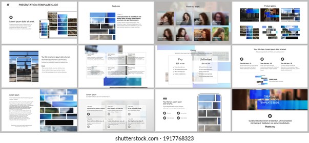 Vector templates for website design, presentations, portfolio. Templates for presentation slides, flyer, leaflet, brochure cover. Corporate business identity style for any purposes. Business template.