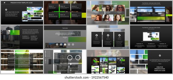 Vector templates for website design, presentations, portfolio. Templates for presentation slides, flyer, leaflet, brochure cover, report. Modern corporate business identity style for any purposes.