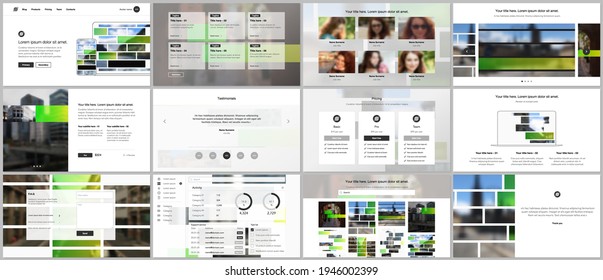 Vector templates for website design, presentations, portfolio. Templates for presentation slides, flyer, leaflet, brochure cover. Corporate business identity style for any purposes. Business template.