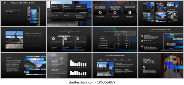 Vector templates for website design, presentations, portfolio. Templates for presentation slides, flyer, leaflet, brochure cover, report. Modern corporate business identity style for any purposes.