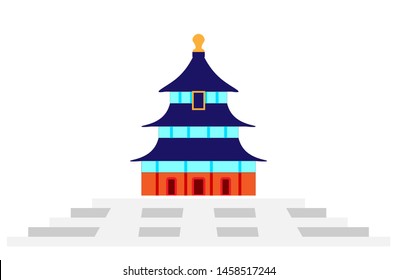 vector of the temple of haven of china