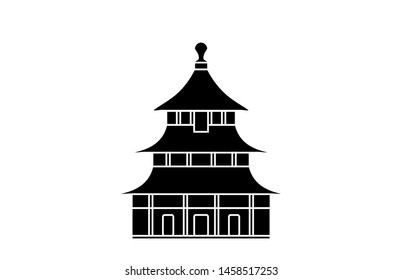 vector of the temple of haven of china
