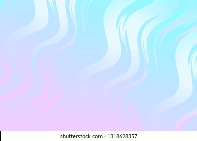 Vector tender diagonal wavy holographic background. 