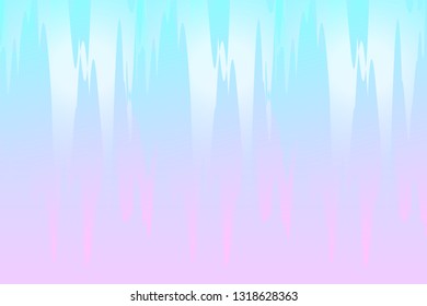 Vector tender spiky holographic background. 