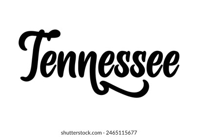 Vector Tennessee text typography design for tshirt hoodie baseball cap jacket and other uses vector	
