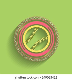 Vector tennis ball icon flat modern icon