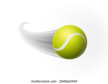 Vector tennis ball isolated on white. Green realistic tennis ball clipart design background closeup