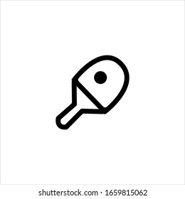 
vector tennis bat design icon for the web