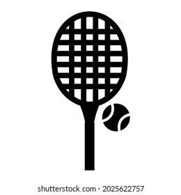  Vector Tennis Glyph Icon Design
