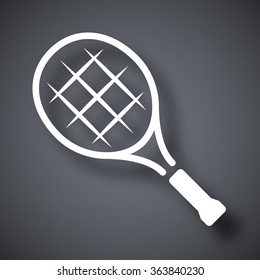 Vector tennis racket icon