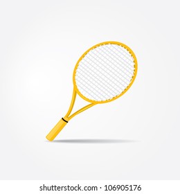  vector tennis racket. vector sport equipment.