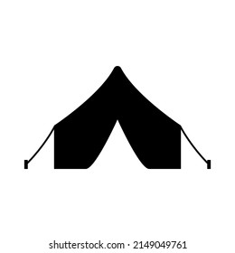 Vector tent black canvas icon marquee party event silhouette tent icon.